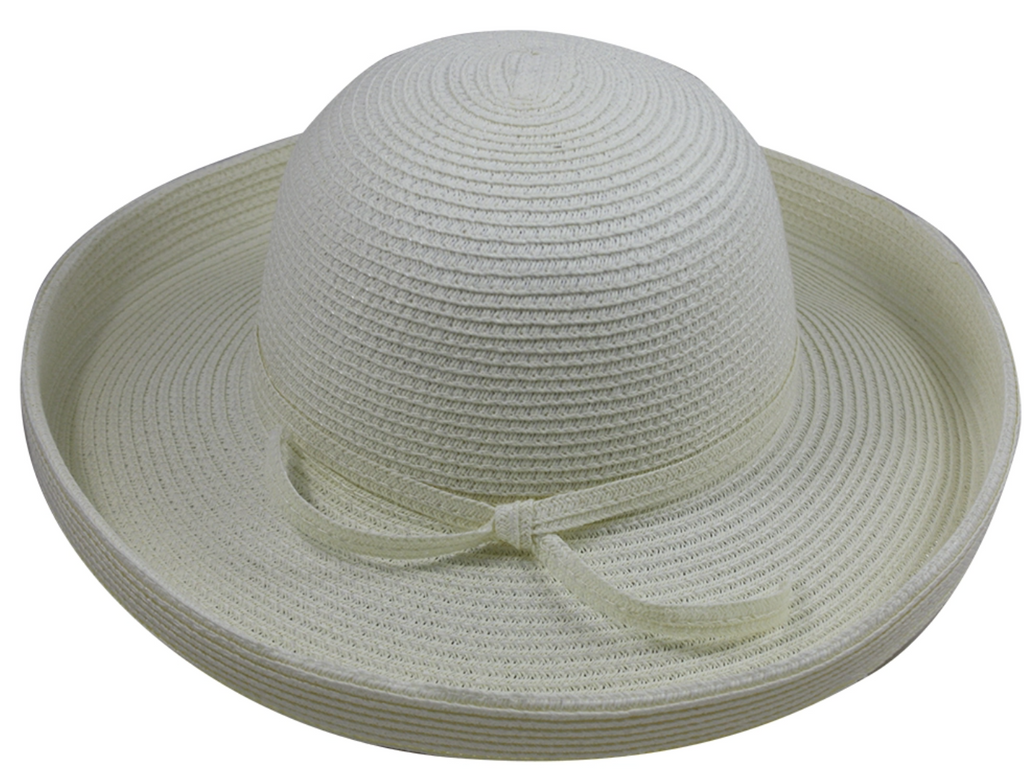 IVORY GRAY FASHION BRIM HAT WITH BRADED TIE Vegan Felt Panama Hat: Wide Brim Fedora With Suede Tie - Etsy main image 2