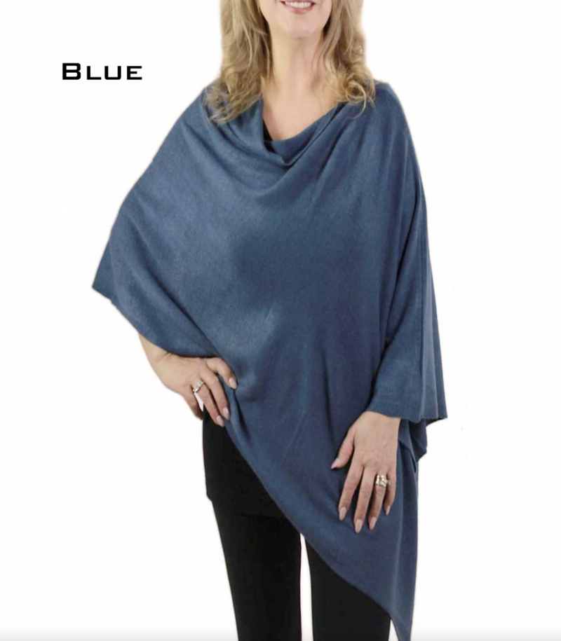Supersoft Blue Poncho