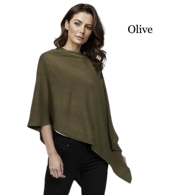 Supersoft Olive Poncho