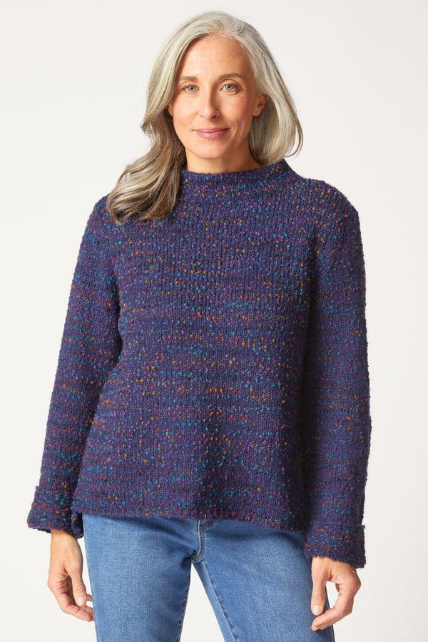 Navy Funnel Sweater