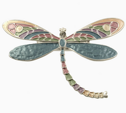 Peach Dragonfly Brooch