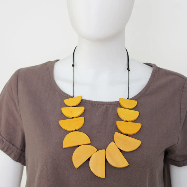 Yellow Moon Necklace