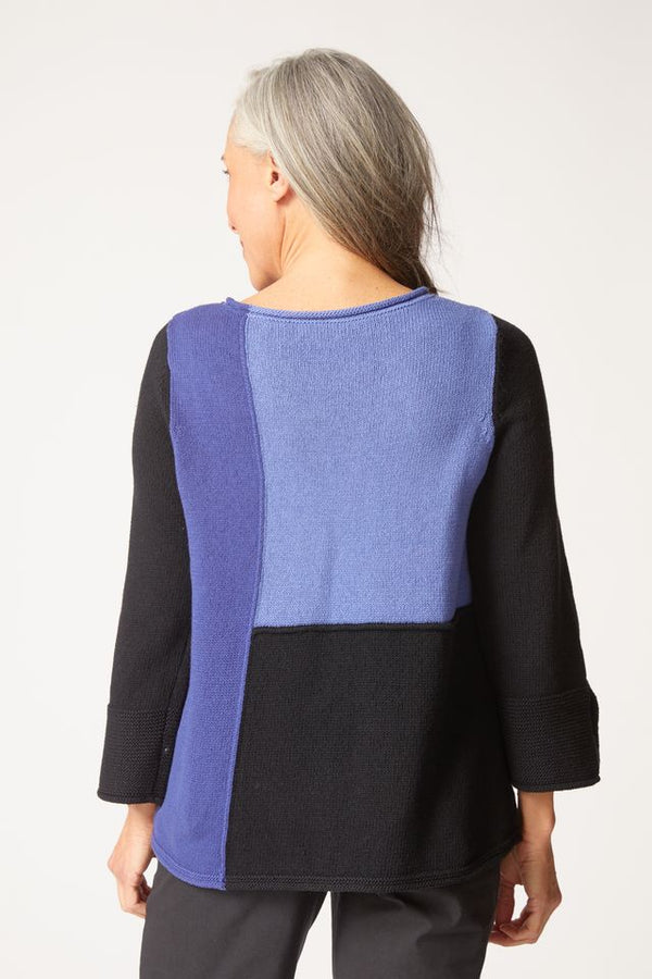 Midnight Color Block Sweater