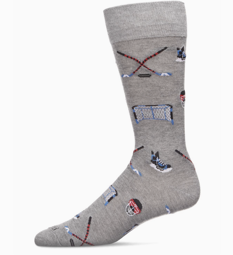 Hockey Lover Bamboo Men's Crew Socks