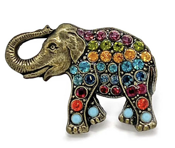Elephant Crystal Magentic Pin