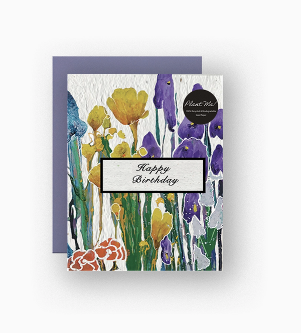 Wildflower Seed Paper Birthday Card