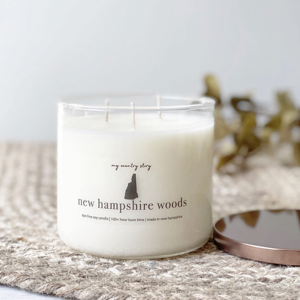 NH Woods Soy 3 Wick Candle