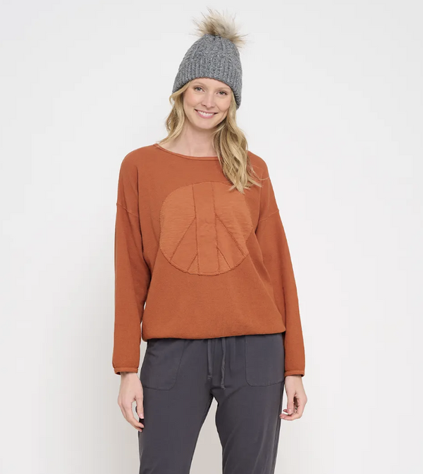 Peace Sign Patch Top