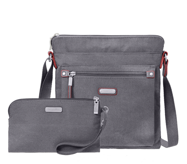 Sterling go bagg with rfid wristlet