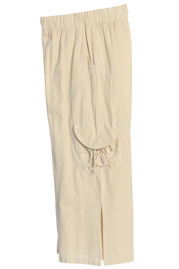 Oat Cotton Twill Cargo Pant