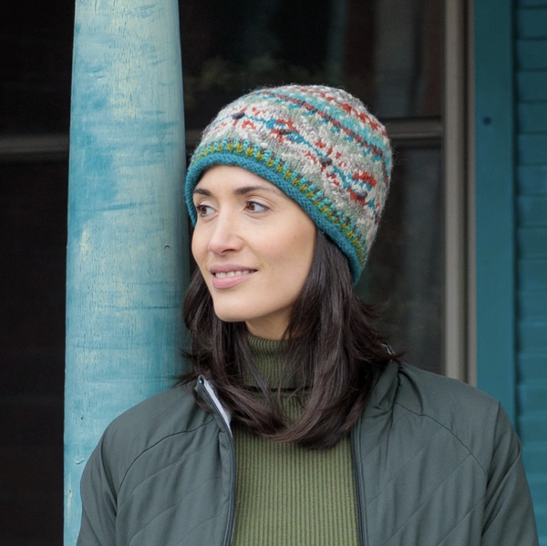 Aqua Nordic Wool Hat