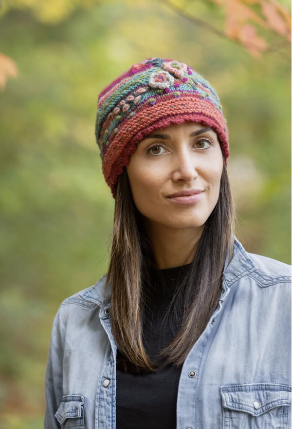 Goji Floral Beanie