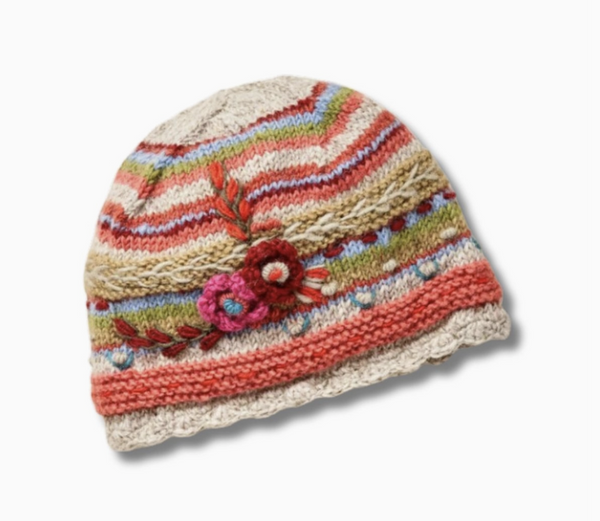 Wildflower Floral Beanie
