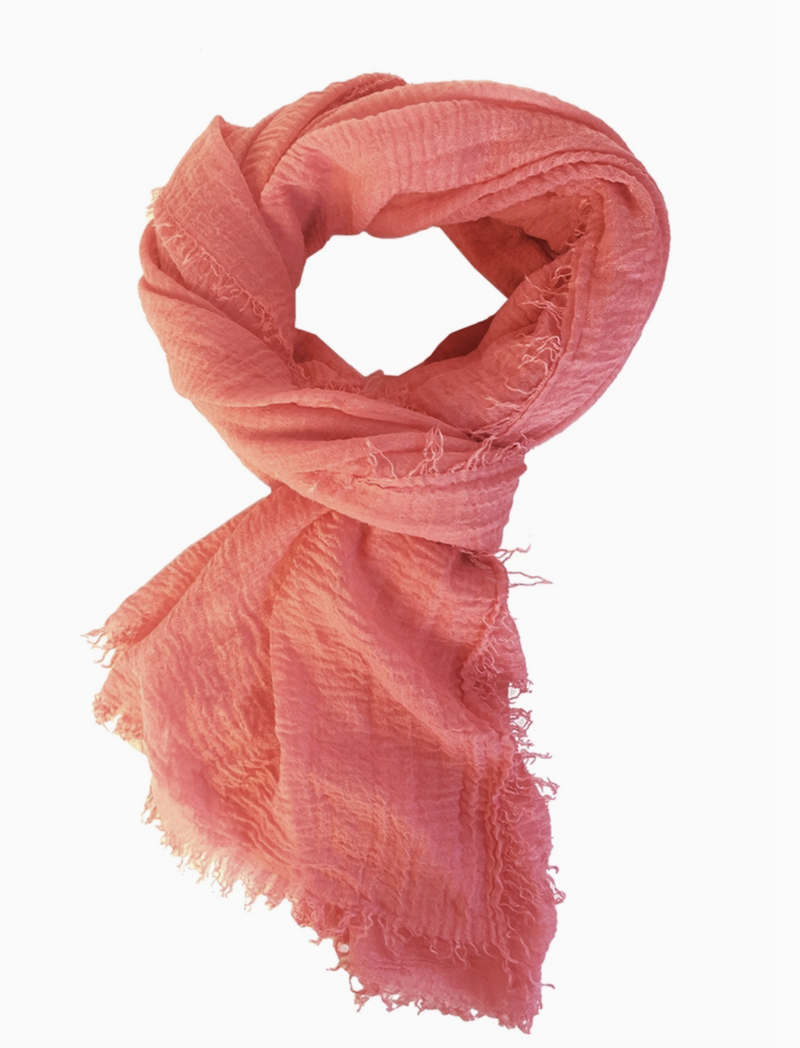 Salmon Boho Scarf