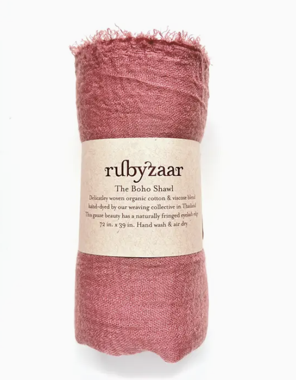 Terracotta Boho Scarf