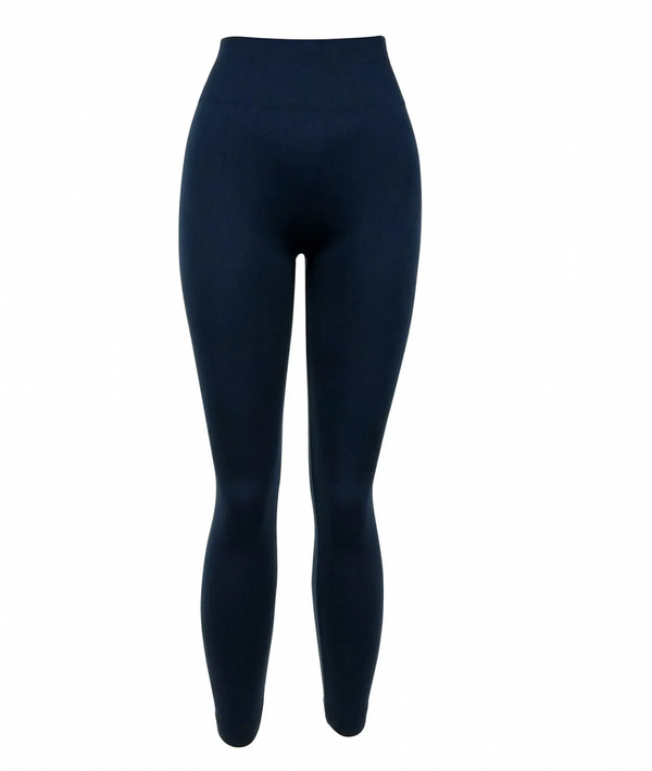 Navy Fleece Lined Legging