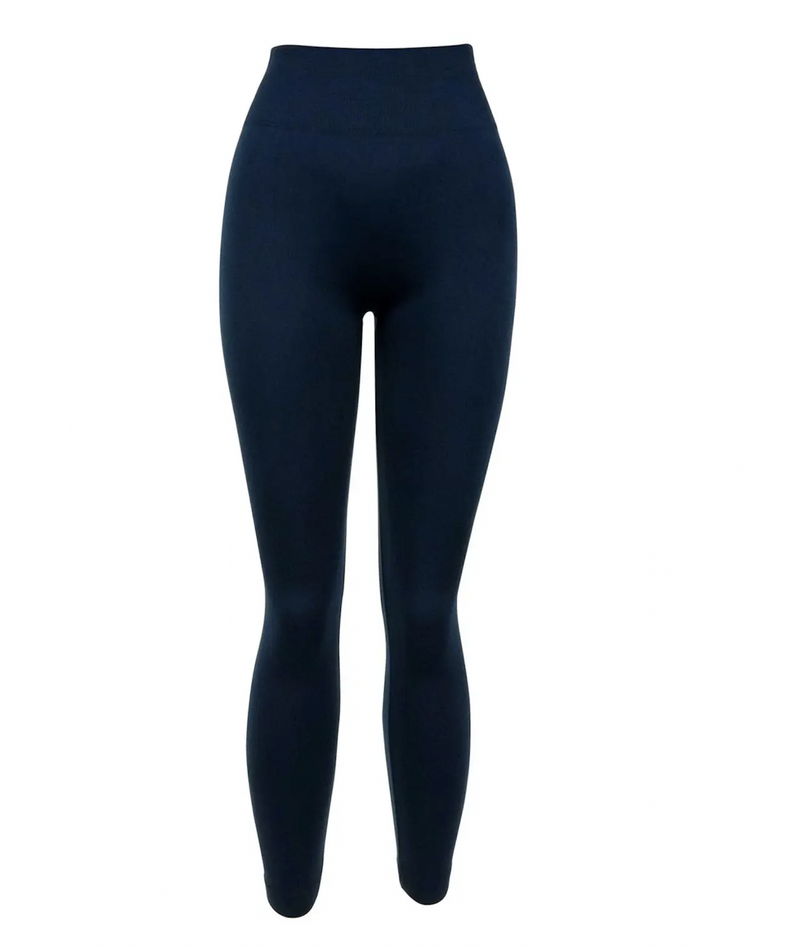 Navy Fleece Lined Legging