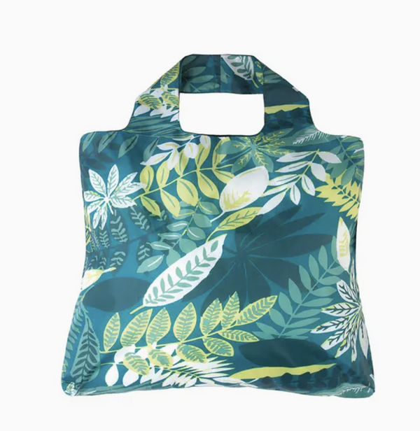 Teal Botanica Reusable Bag