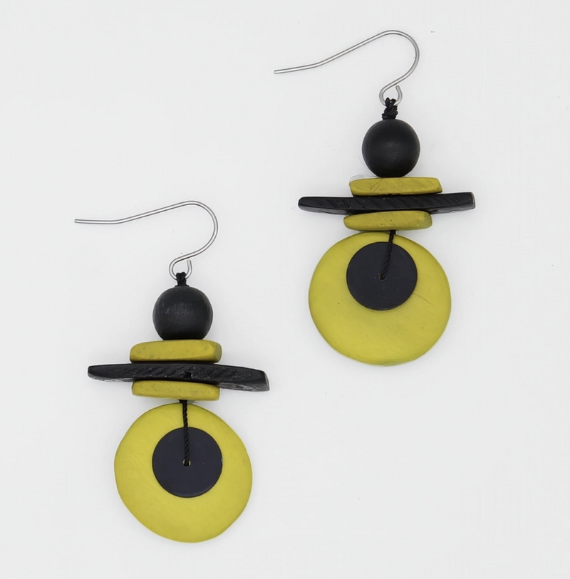 Assuta Lime Drop Earring