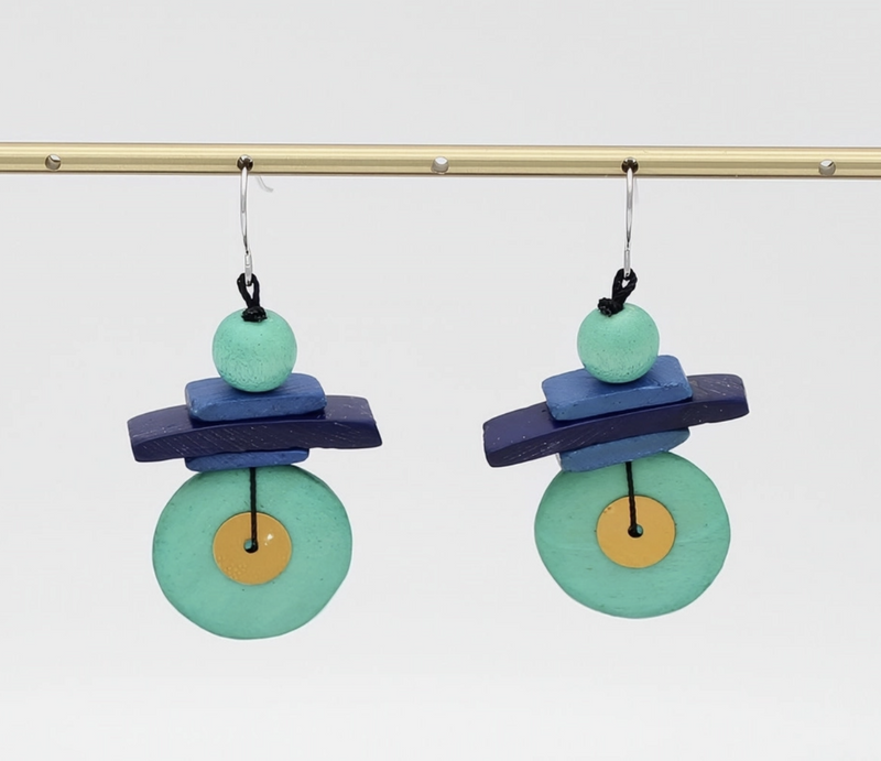 Assuta Teal Drop Earring