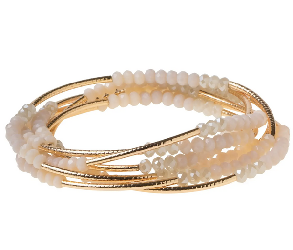 Gold Ivory Wrap Bracelet