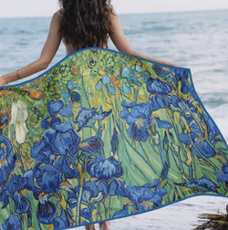 Van Gogh "Irises" Beach Towel