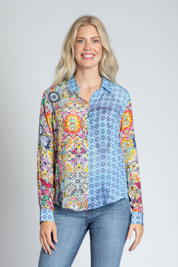 Mosaic Button Shirt