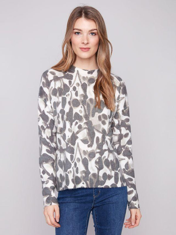 Grey Reversible Crew Neck Sweater