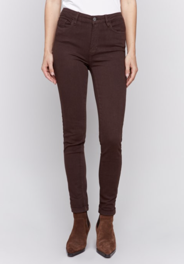 Mocha Twill Cuff Jeans