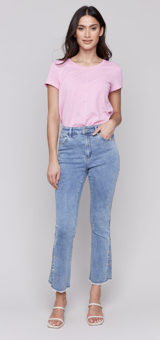 Snaps Bootcut Jean Pant