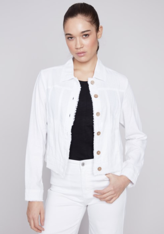 Button Linen Jacket