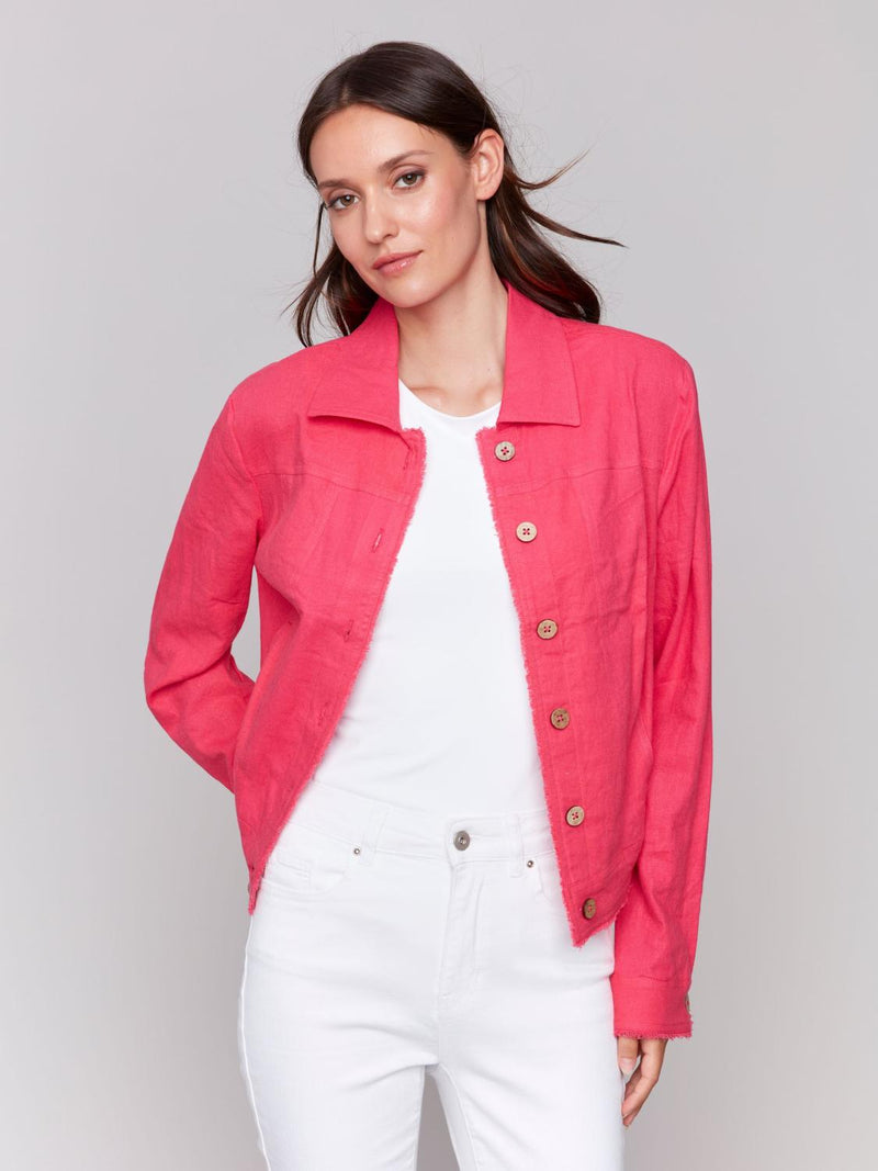 Paradise Button Linen Jacket