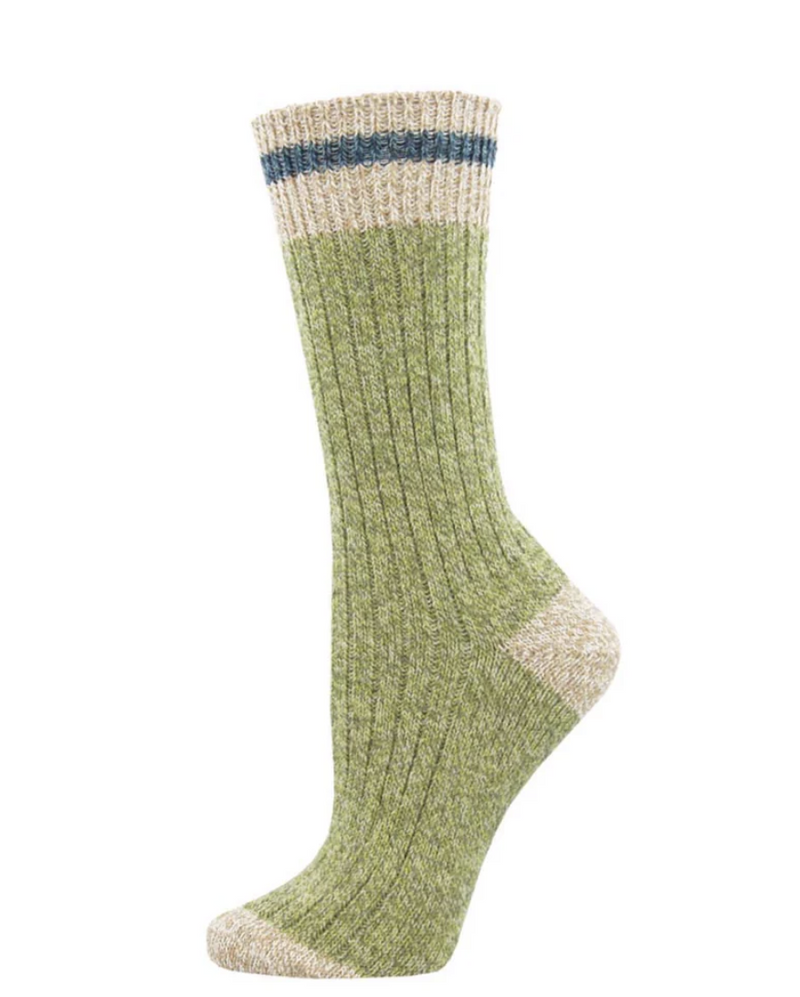 Recycled Wool Green Sock