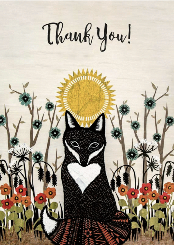 Vulpes Vulpes Thank You Card