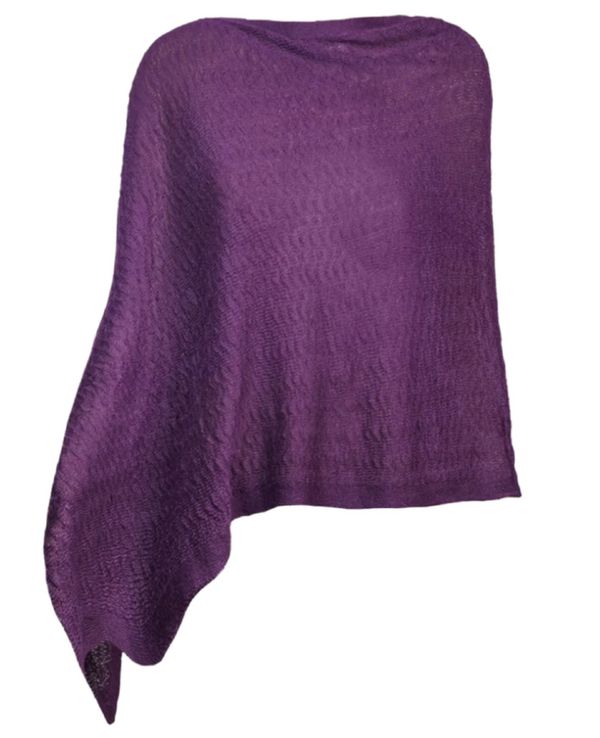 Plum Alpaca Capelet