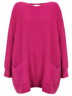 Pink Onesize Easy Sweater