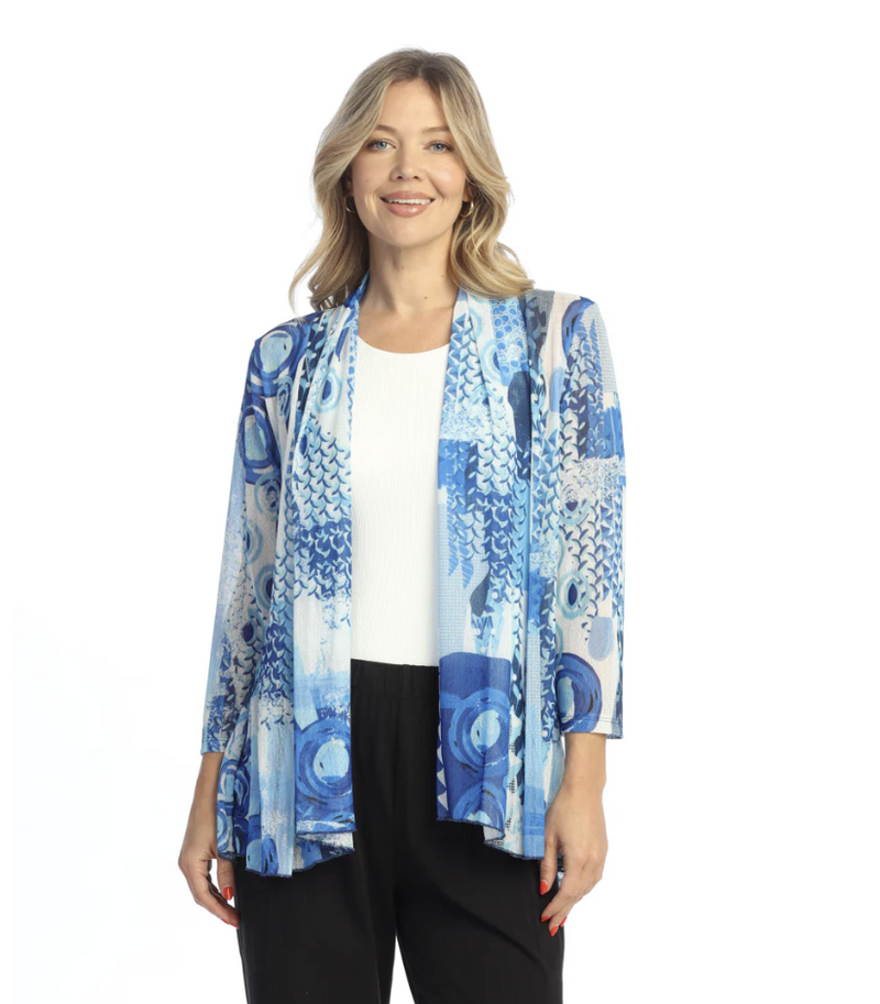 Ocean Blue Mesh Cardigan