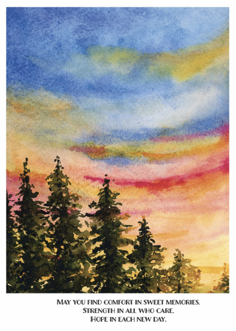 Sunset Window Card