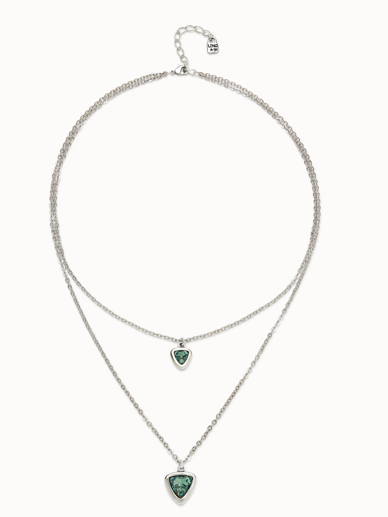 Green Crystal Double Necklace