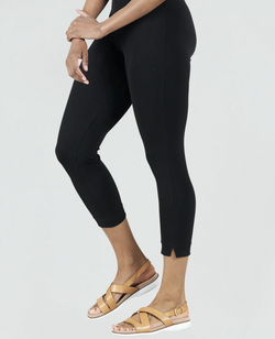 Black Soft Knit Capri