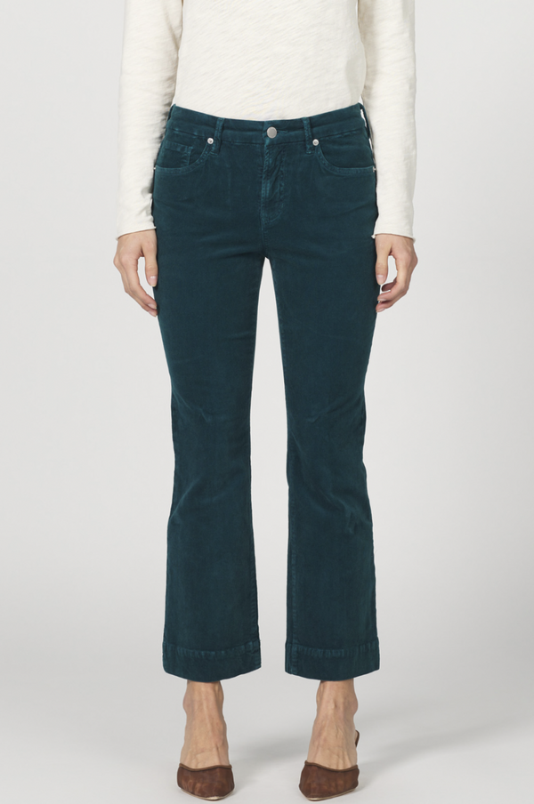 Dark Sea Crop Flare Jean