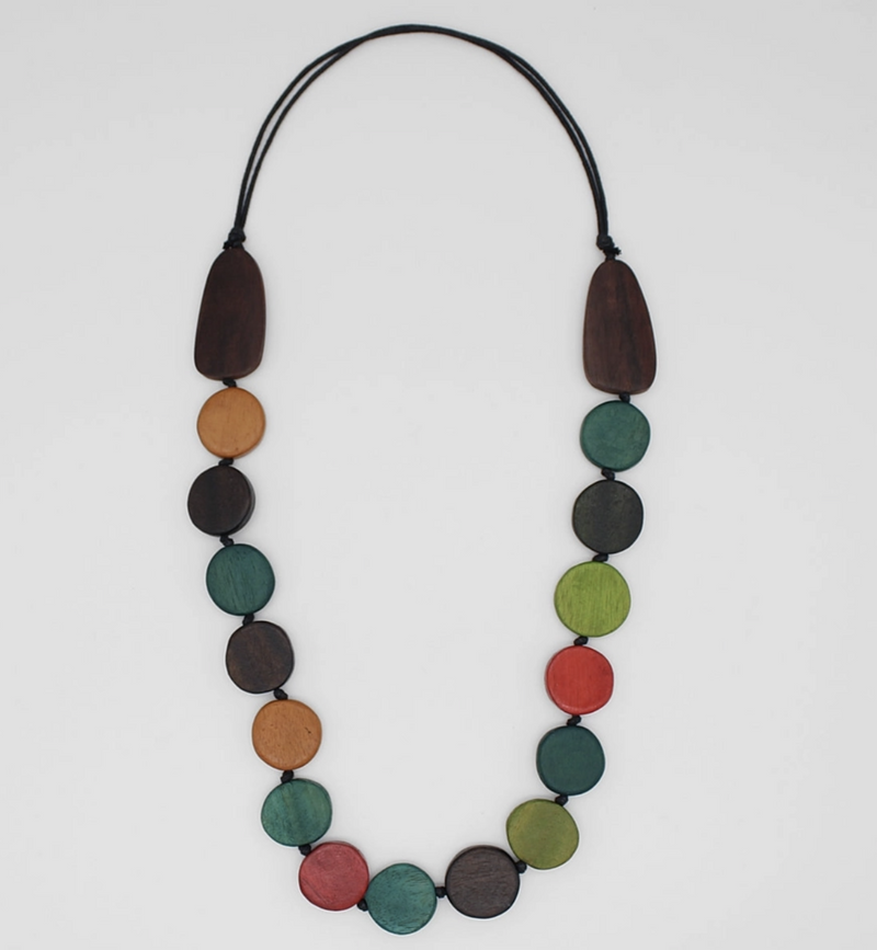 London Wood Bead Necklace