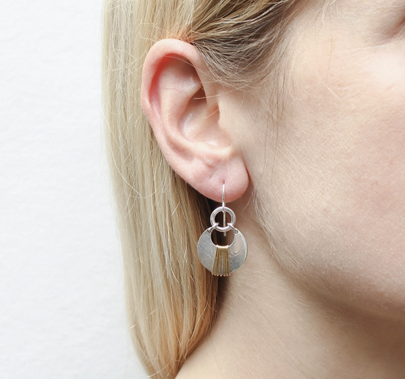 Wrapped Horseshoe Wire Earring