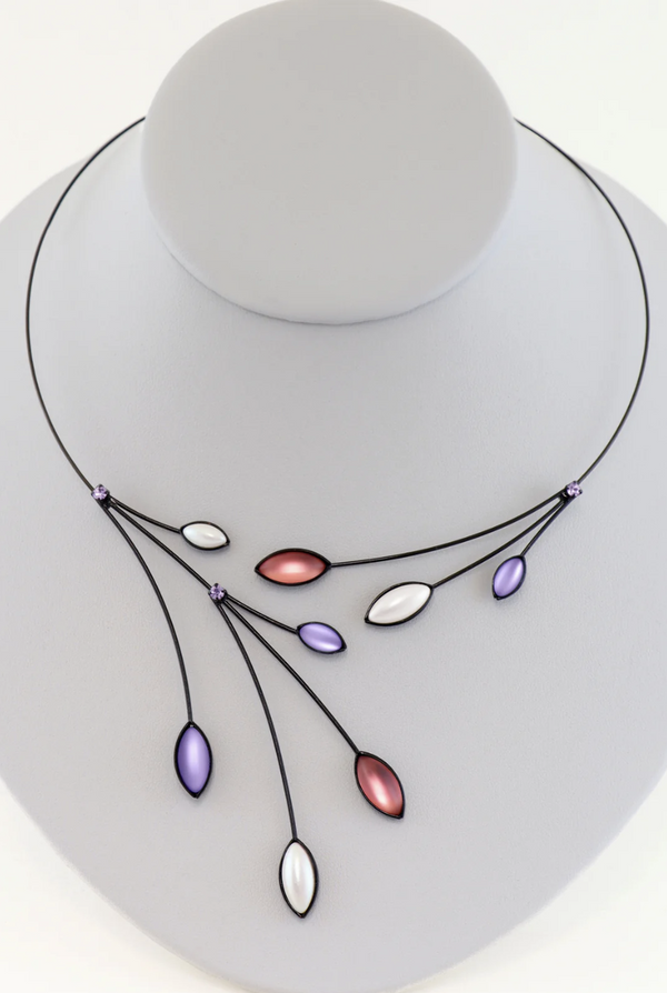 Purple & Red Necklace