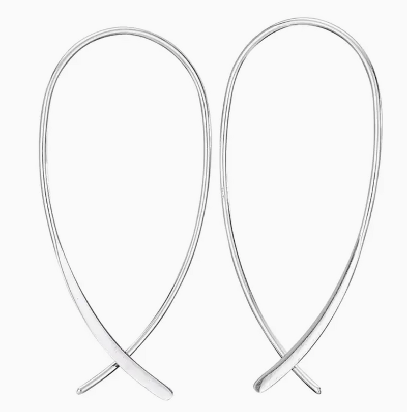 Loop De Loop Sterling Silver Hoop Earring