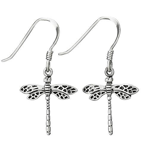 Small Filigree Dragonfly Earring