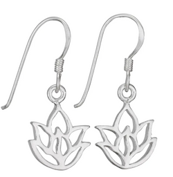 Lotus Sterling Silver Earring