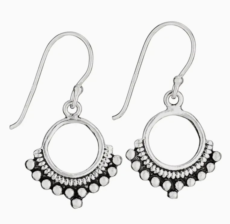 Dangling Dots Sterling Silver Earring