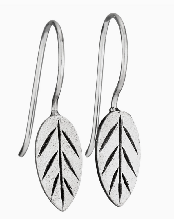 Picasso's Leaf Sterling Silver Earring