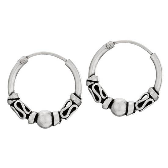 Veracruz Sterling Hoop Earrings